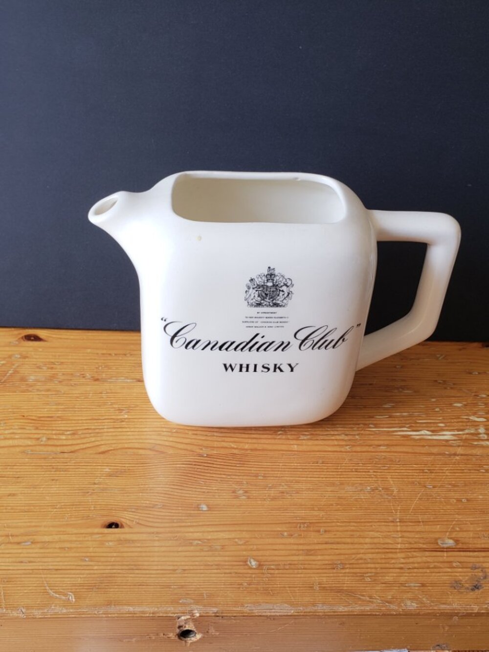 Vintage "Canadian Club" Whiskey Jug circa 1970's great bar decor